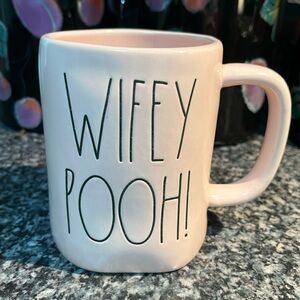 Rae Dunn “Wifey Pooh!” Powder Pink  Ceramic Coffee Mug
